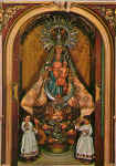VIRGEN DE LA SALUD, que se encuentra en el Santuario de su nombre, en la localidad de BARBATONA (Guadalajara)
