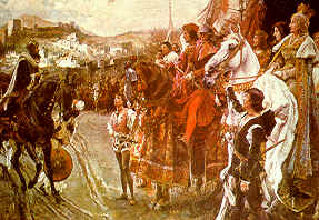 La Rendicin de Granada, leo de Padilla, en el Palacio del Congreso.