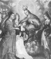 Cuadro de Crist�bal de Villalpando. Iglesia de Santo Domingo, en la ciudad de M�xico